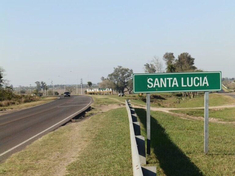 Acceso sur de Santa Lucía, lugar del siniestro
