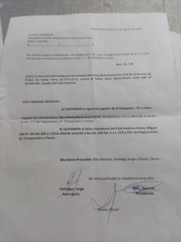 Reunión de la Asociación de Veteranos de Fútbol de Santo Tomé