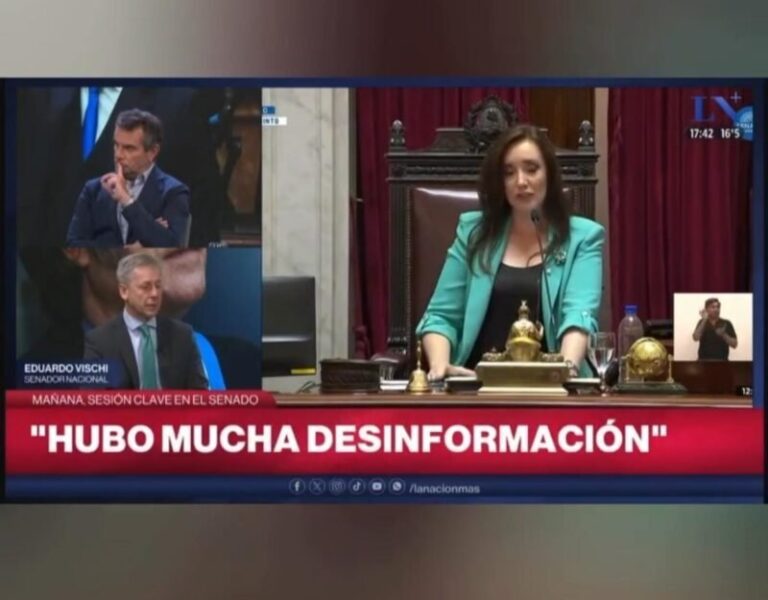 Senador Eduardo Vischi en entrevista