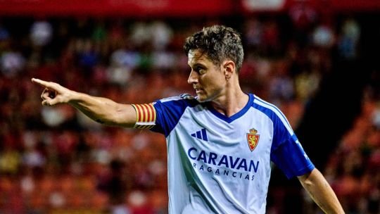 Ander Herrera con la camiseta del Real Zaragoza durante un partido