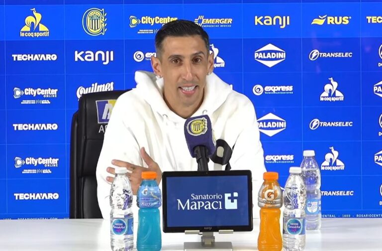 Ángel Di María en conferencia de prensa