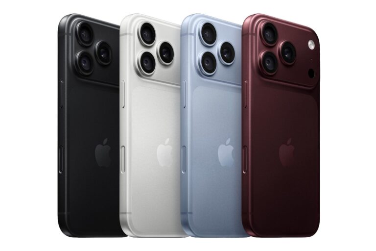 iPhone 18 Pro y Pro Max en colores negro, plateado, borgoña y glaciar