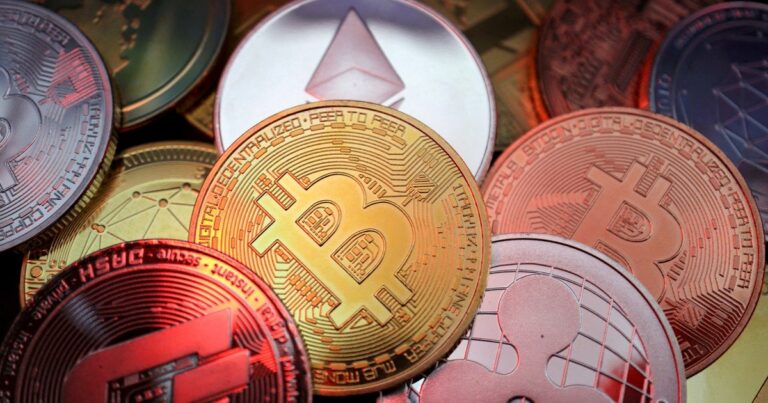Representación gráfica del Bitcoin con cotización en dólares