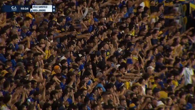 Estadio Mario Alberto Kempes durante el homenaje a Lionel Messi en el partido Boca-Vélez