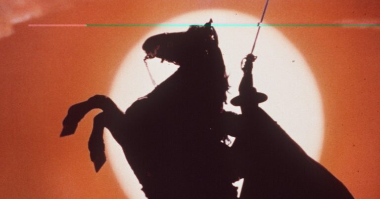 Caballo negro de la serie El Zorro