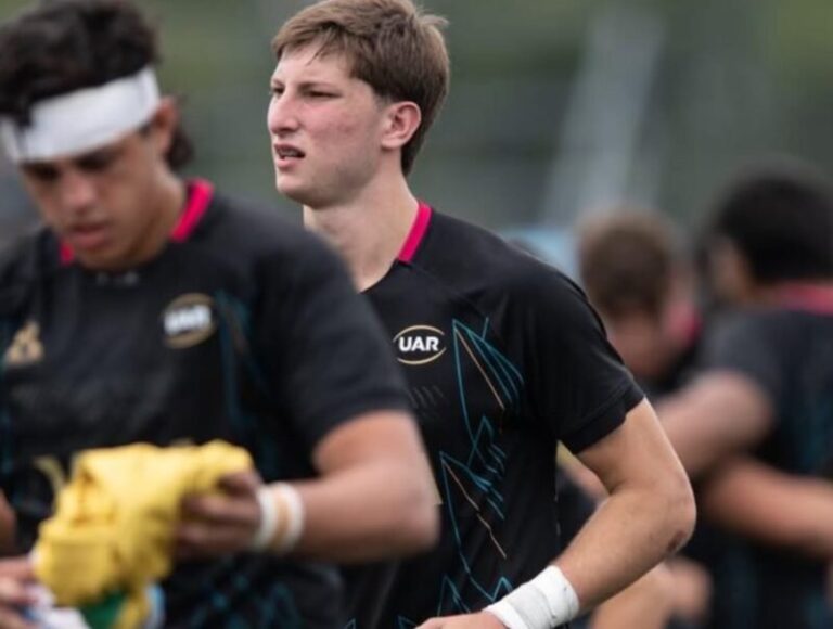 Jugadores de rugby en concentración nacional