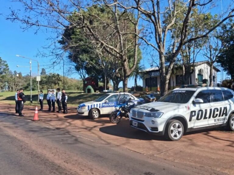 Cartel de desvío en ruta nacional 14