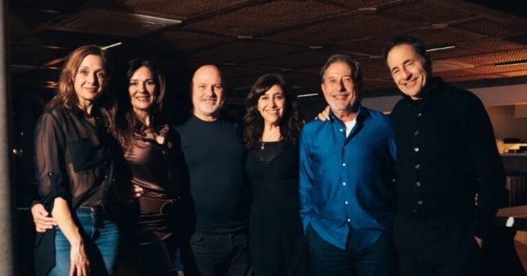 Guillermo Francella, Andrea Frigerio y el elenco de 