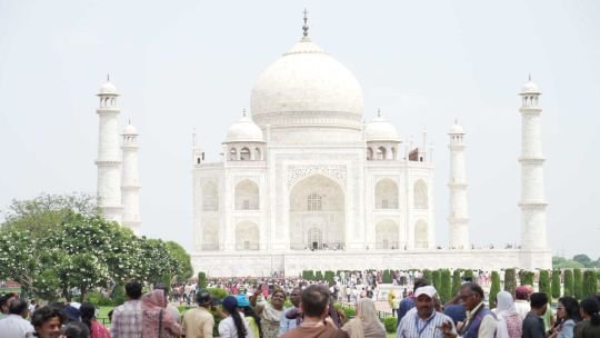 Vista del Taj Mahal en India