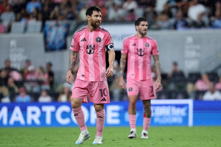 Lionel Messi durante un partido con Inter Miami