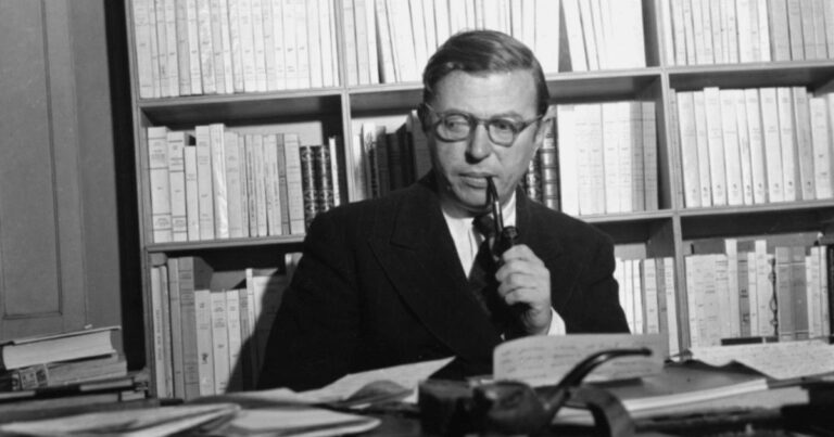 Retrato de Jean-Paul Sartre