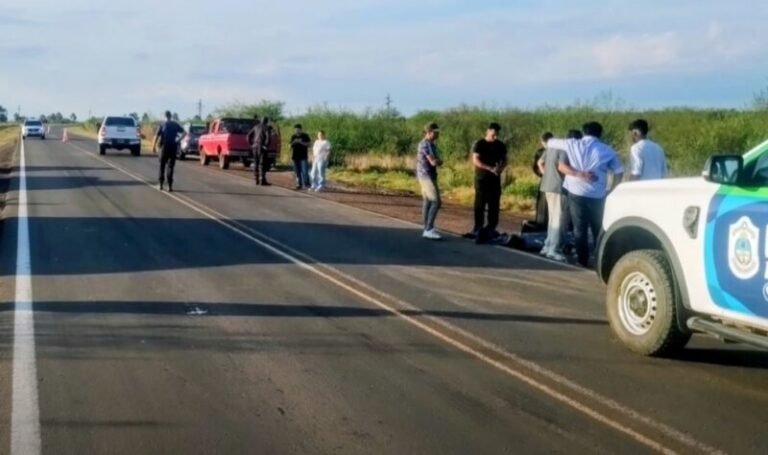 Ruta Nacional 119, kilómetro 84, donde ocurrió el siniestro vial