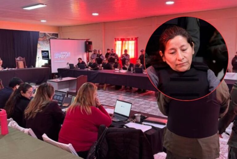 Imagen del juicio por la desaparición de Loan Peña
