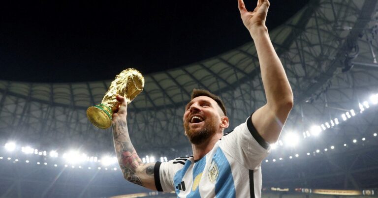 Lionel Messi con la camiseta de la Selección Argentina