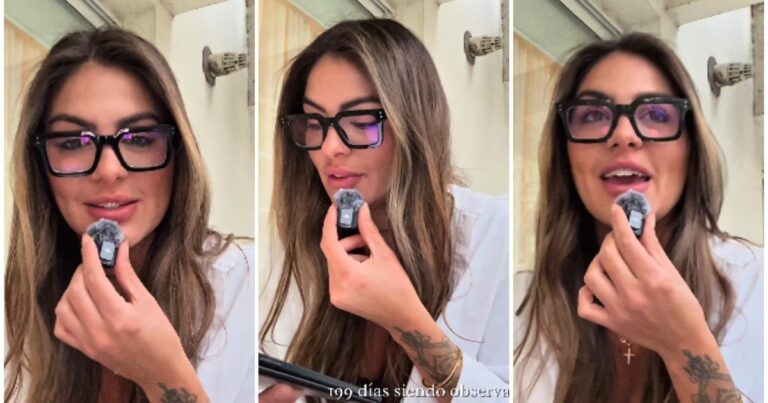 Luana Fernández leyendo un fragmento de su libro en un video de Instagram