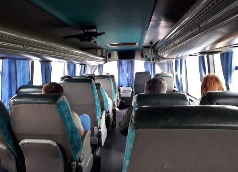 Micro de larga distancia en la Ruta Nacional 14, Corrientes