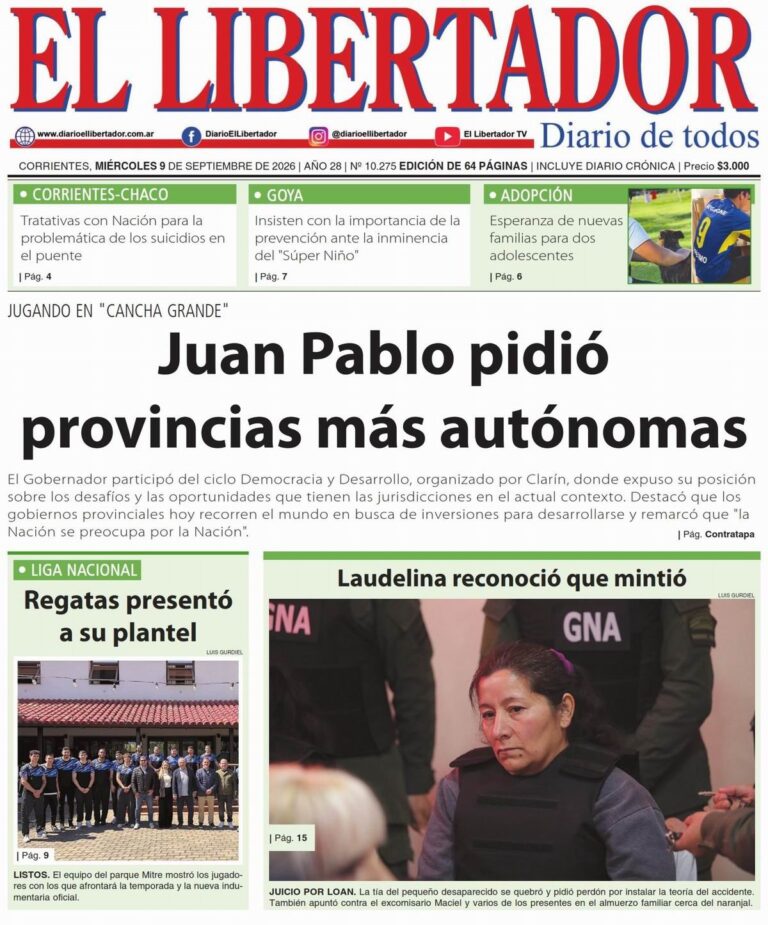 Imagen genérica de un periódico con la fecha 9 de septiembre de 2026