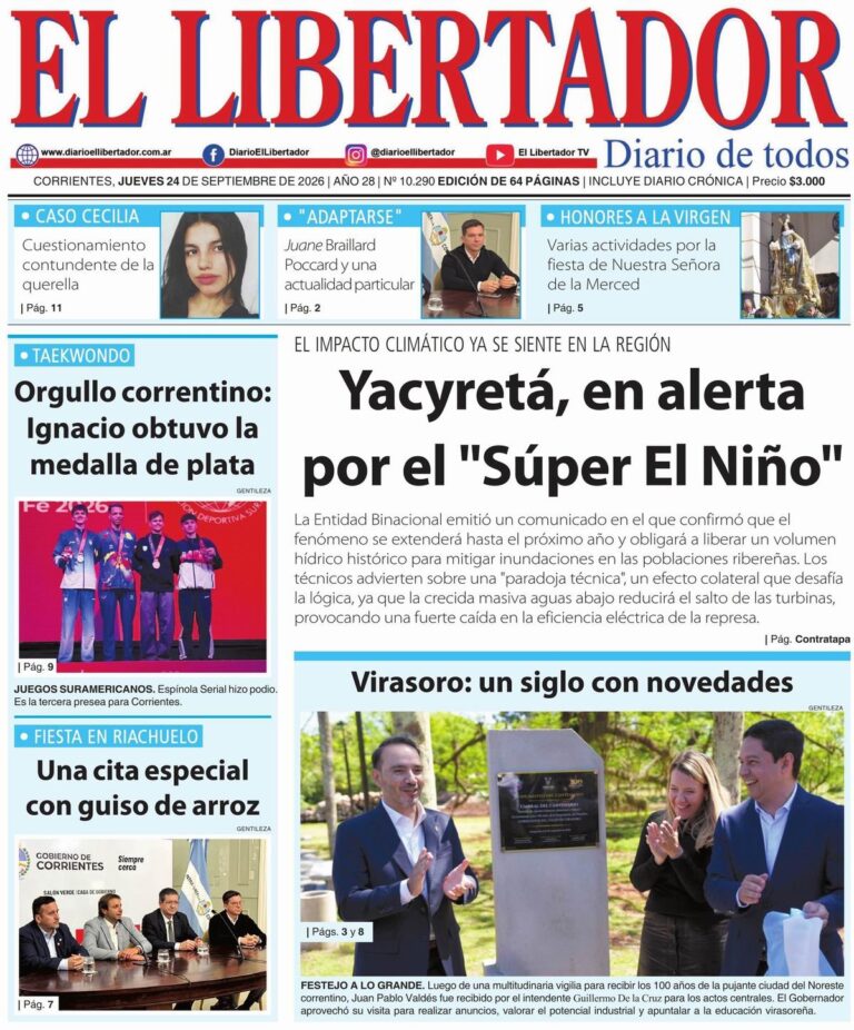 Resumen de noticias del 24 de septiembre de 2026 en Corrientes