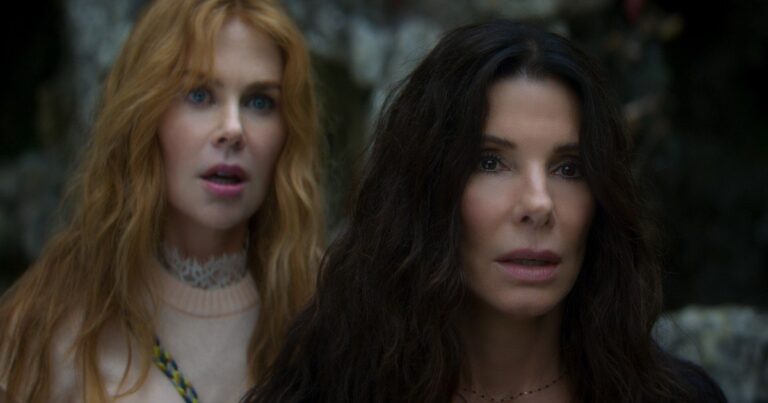 Sandra Bullock y Nicole Kidman en una entrevista por Zoom