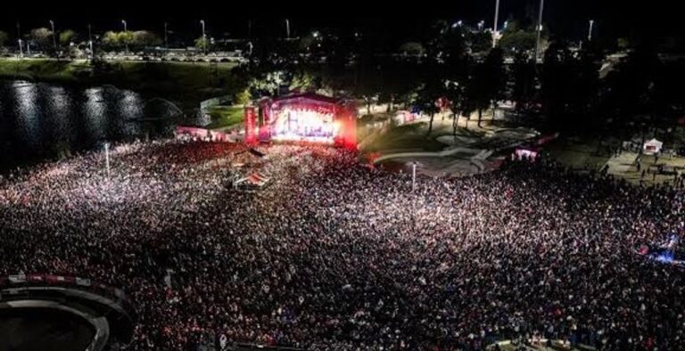 Ceremonia de clausura de los Juegos Suramericanos 2026 en el Parque Sur de Santa Fe