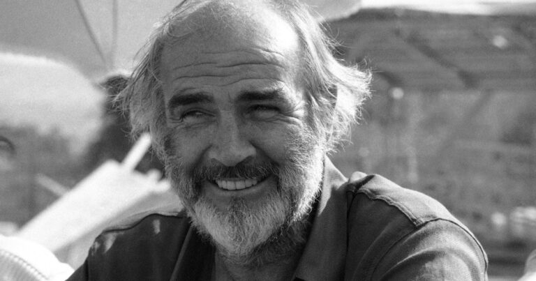 Retrato de Sean Connery, actor escocés