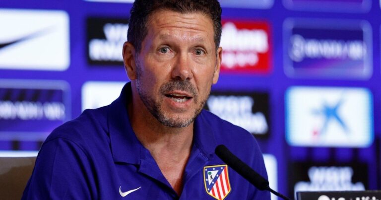 Diego Simeone en conferencia de prensa