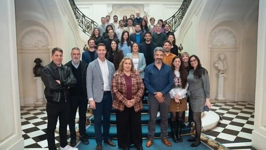 Fachada del Palacio Bosch, residencia diplomática de Estados Unidos en Buenos Aires
