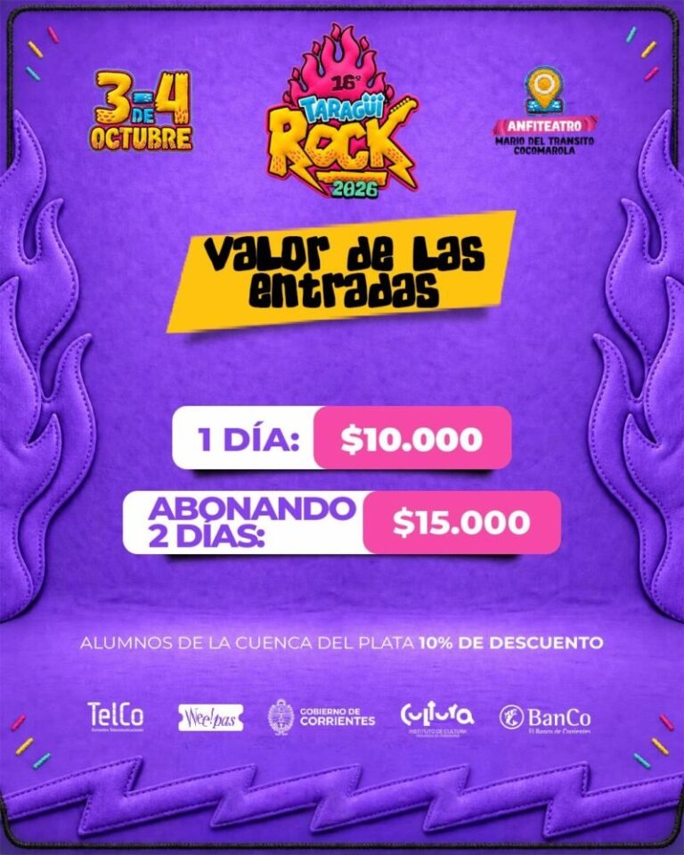 Anfiteatro Mario del Tránsito Cocomarola, sede del Taragüi Rock 2026