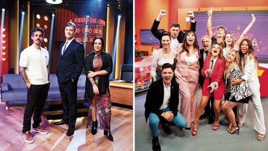 Estudio de televisión con luces y cámaras durante la grabación de un programa