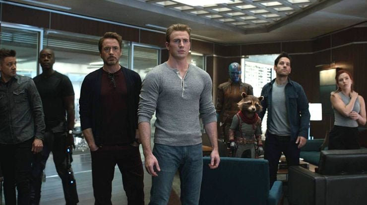 Escena de Avengers: Endgame Encore con los Vengadores