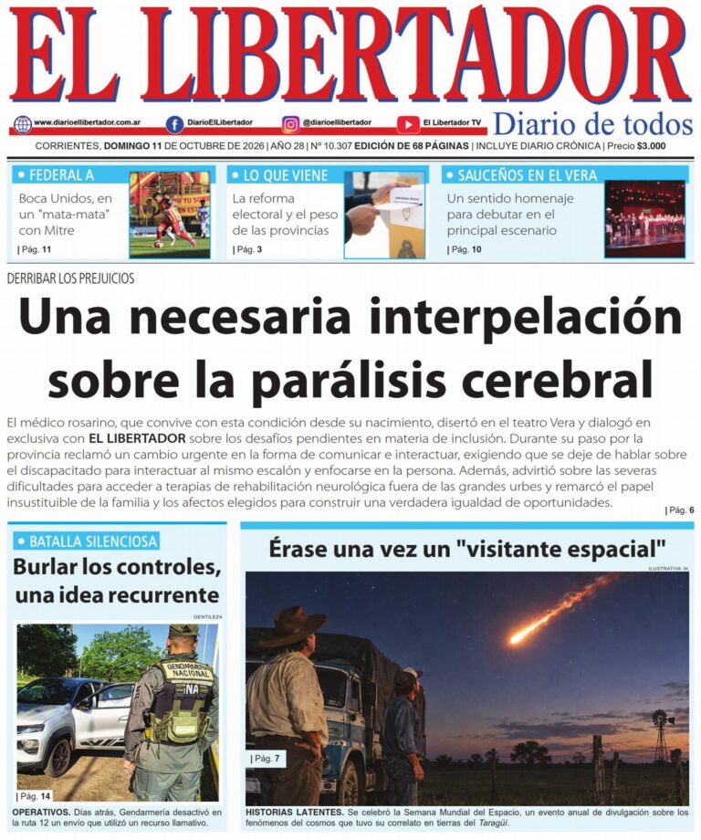 Portada del diario digital del 11 de octubre de 2026