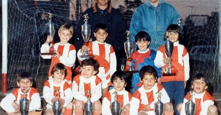 Ezequiel Assales, primer socio de Lionel Messi en Abanderado Grandoli