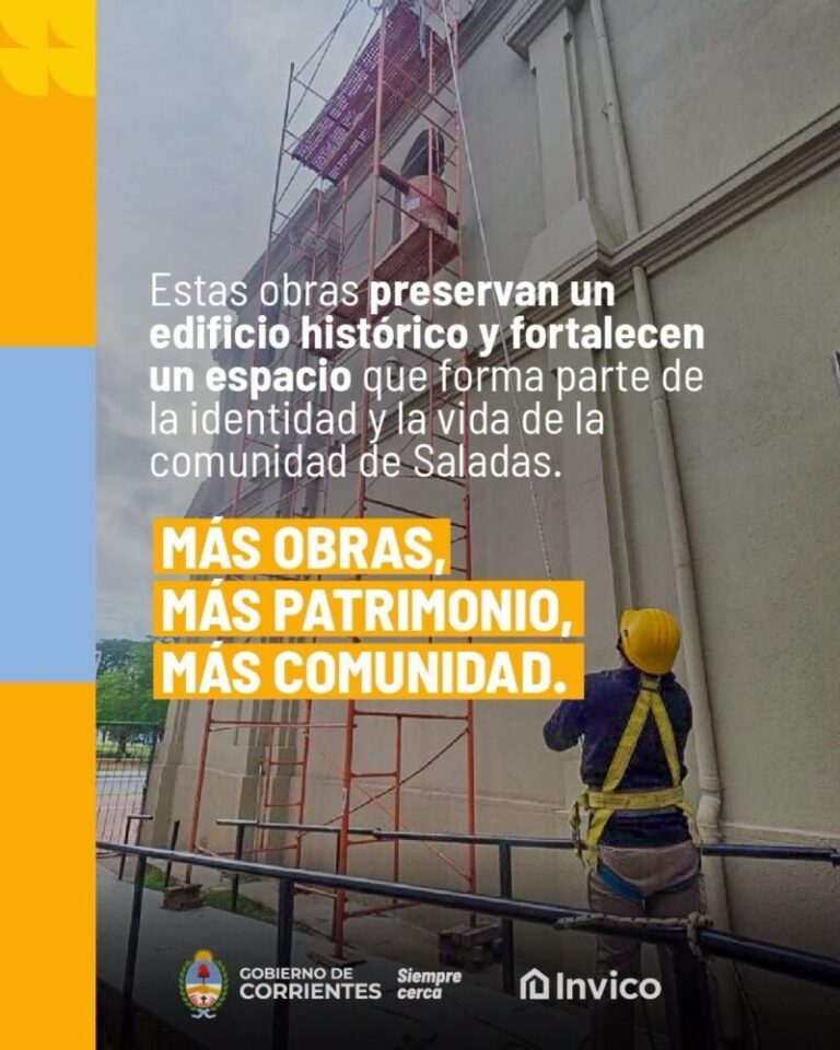 Parroquia San José de Saladas en proceso de refacción integral