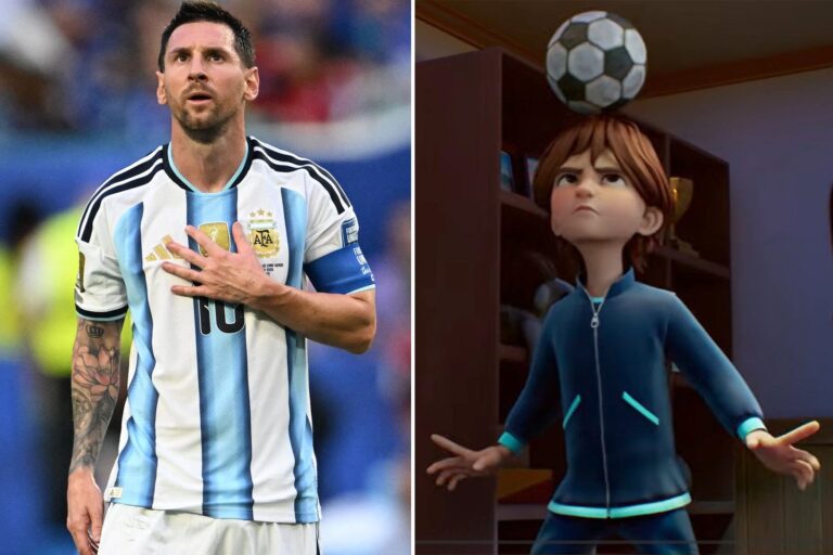 Lionel Messi y la serie animada Messi y los gigantes que se estrenará en Disney+