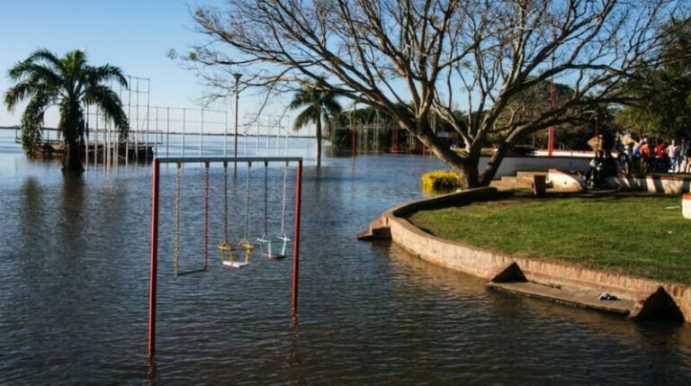 Vista del río Paraná en la zona de Paso de la Patria