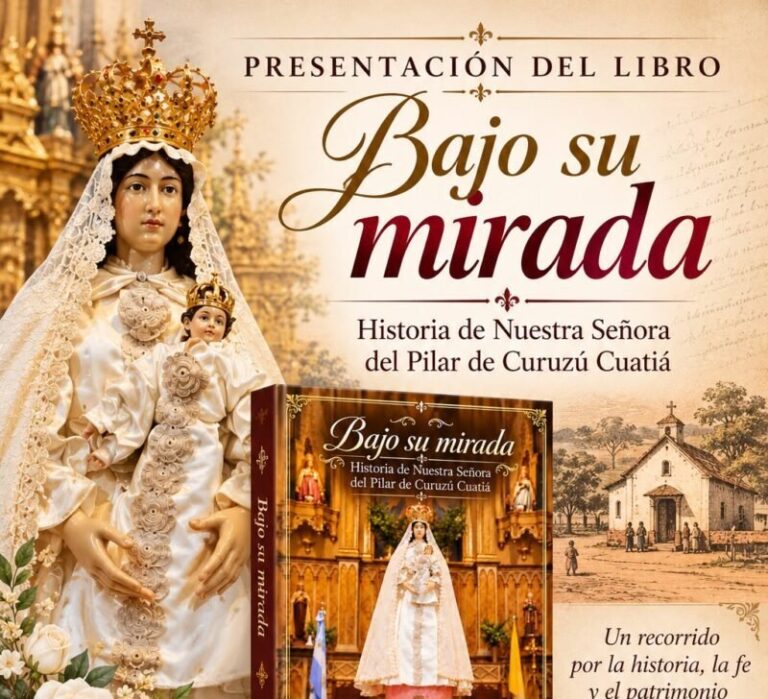 Virginia Aguirre Talamona presentando su libro Bajo su mirada